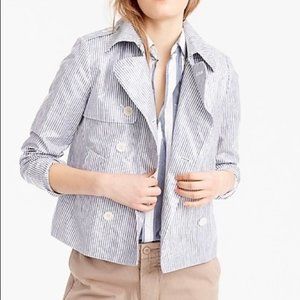 NWT J Crew Crop Trench Coat Size 8
